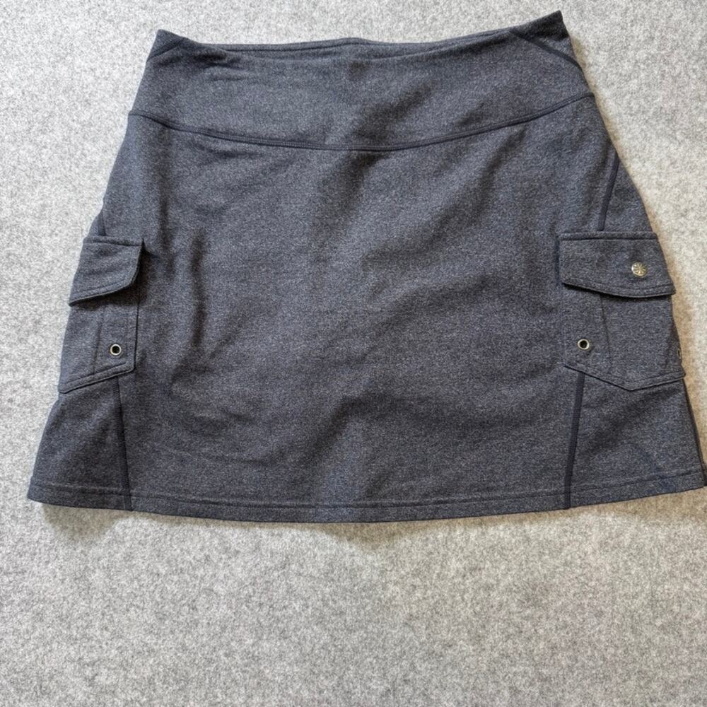 Athleta Oasis Cargo Skort Gray Women's Size S Built In Shorts Golf Tennis Hike